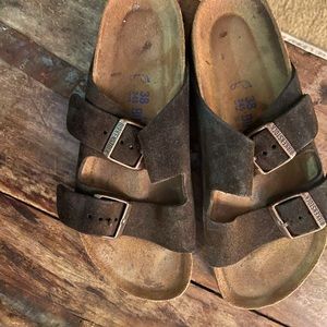 Brown birkenstock sandals